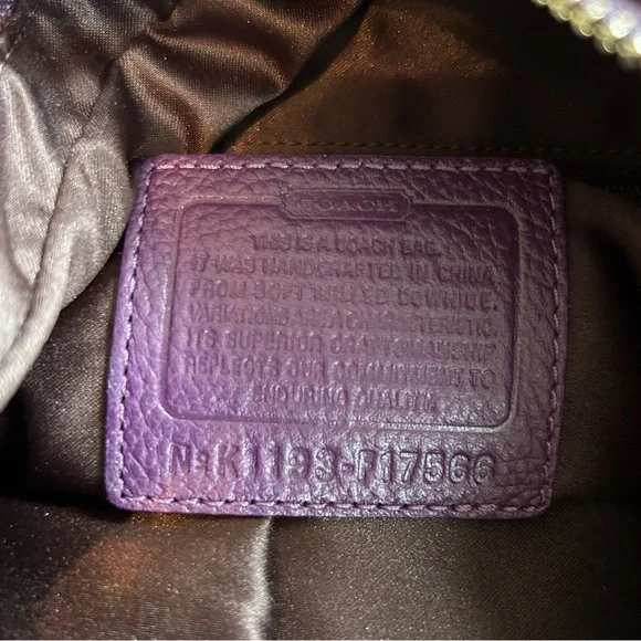 Coach Leather Alexandra Convertible Pebble Leather Tote F17566 - Picture 7 of 11